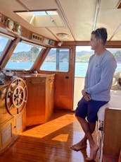 Luxurious 55ft  private American Trawler around St Martin, Anguilla, Pinel