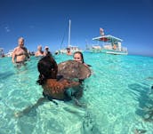 Location avec le capitaine Bibi à Grand Cayman (bateau de plus grande capacité)