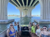 Avalon 25ft Pontoon Boat Rental in Gulfport, Florida