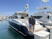 Yate Sunseeker de 55 pies: lujosa escapada a Cabo, wifi disponible y aperitivos