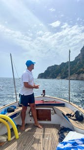 Private Boat Tour Around Island of Capri with classic gozzo