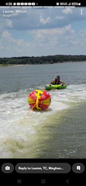 10 Passenger Pontoon for Rent at Lake Texoma Pet Friendly