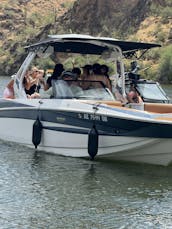 Enjoy a carefree day at Saguaro Lake with Captain Sheldon on a new 2024 wakeboat