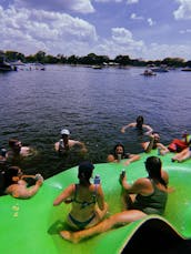 13 Person Waterslide Double Decker Pontoon in Lewisville, Texas (Free Lily Pad!)