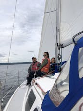 Puget Sound Sailing Adventure on 32' Hunter Sailboat