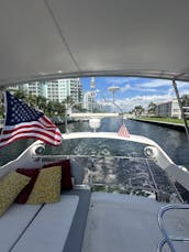 Experience Luxury on a 45’ Princess Flybridge Yacht in Sunny Isles