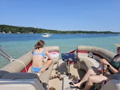 24' 12 Person Capacity Pontoon Boat - Torch Lake - Great Sound System