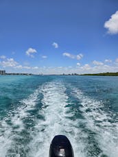 Barco flutuante espaçoso de 25 pés para aventuras panorâmicas em Aventura