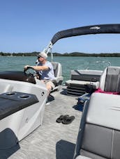 Enjoy the Turquoise Water of Glen Lake on 20' Bennington Pontoon!