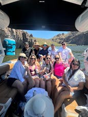 Enjoy a carefree day at Saguaro Lake with Captain Sheldon on a new 2024 wakeboat