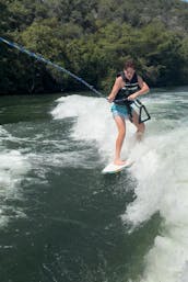 12 Passenger pontoon on Lake Austin - Luxury Pontoon Boat With Lily Pad