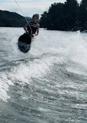 12 Passenger pontoon on Lake Austin - Luxury Pontoon Boat With Lily Pad