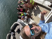 Double Decker Pontoon Party Boat on Lake Travis