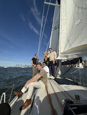 Set sail on NY Harbor aboard this beautiful and luxurious Ericson sloop!