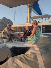 Big Luxury Catamaran 52 Lagoon Bar Sunset Food Music Snorkelng 4 Rooms Bathrooms