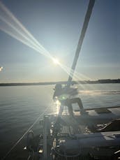 Sailing Catamaran, National Harbor Ready for Sunrise, Sunset or Any Time Cruise