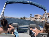 Family Fun! 20ft Avalon Tritoon – 150HP | Double Bimini | Tow Bar | 1Hr minimum 