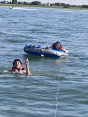Tritoon TopDeck w/ Slide • On-The-Water Rental at Boyd Lake or Take-And-Go