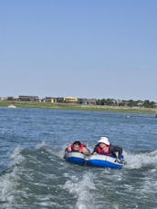 Tritoon TopDeck w/ Slide • On-The-Water Rental at Boyd Lake or Take-And-Go