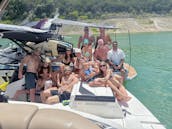 24’ Pontoon | Professional Sound System | Full Bimini Cover | Devil’s Cove