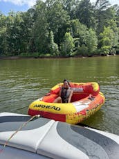 ALL INCLUSIVE Avalon Pontoon PADDLE BOARD - TUBE - FUEL - CAPTAIN - FUN BOAT
