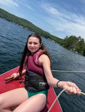 Sunfish Sailboat on Merrymeeting Lake in New Hampshire