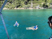 Lowe Tritoon de 23' e 150 cv em Lake Tahoe