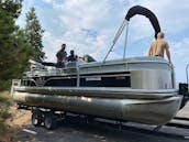 2019 23' Lowe Tritoon with 150 hp in Zephyr Cove