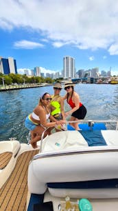50' Carver Motor Yacht Rental in Miami, Florida🤩 1h free jetski