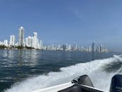Enjoy the amazing islas of Rosario in Cartagena, rental Boat 30ft 14 people