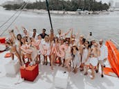 Catamarã Party Boat de 50 pés em Miami ($1.200 POR HORA)