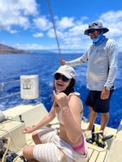 Sailing and Snorkeling Adventures in Lahaina, Hawaii on 36 Foot Lidgard Monohull