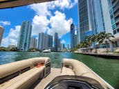 Rent 24' Pontoon Boat In North Miami Beach, Florida