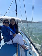 Curated Sailing Experience from the Golden Gate Bridge: Islander 36 Sailboat