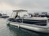 Pontoon floating waterpark in Lake Tahoe