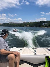 Rent 23' Tige RZX Surf and Wakeboard Boat Rental On Lake Travis, Austin Texas.