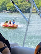 Cruise, Swim, Party and Enjoy on a Brand New 2021 Tritoon on Lake Norman!