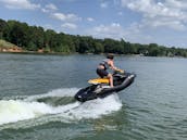 Diversão no Sun Jet Skis Lake Wylie! 2024 Sea Doo com alto-falantes Bluetooth!