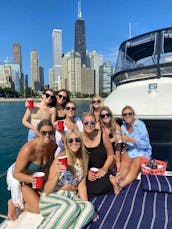 Multi Level Luxury Yacht Rental in Chicago, up to 12 guests. All water toys are included!