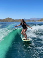 Nautique G23 Wakesurf boat with insane sound system - Lake Pleasant Arizona
