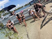 28ft Pontoon boat in Hollywood, Florida.