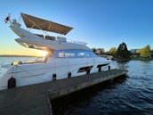 UW Husky Sailgating Specials on Prestige 45' Flybridge Luxury Yacht