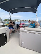 Destin Crab Island on a Captained Pontoon Boat