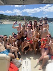 Double Decker Pontoon Party Boat on Lake Travis