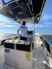 Croisière d'aventure dans la partie supérieure de la baie à bord de la console centrale de 31 pieds