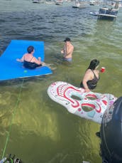 Destin Crab Island on a Captained Pontoon Boat