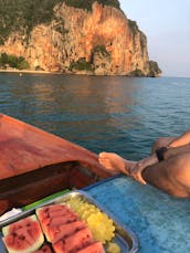 'Long Tail' Boat Private Tours in Hong Islands & 4 Islands, Krabi (with Sunset and Night Snorkel options)