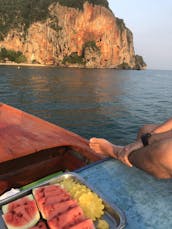 'Long Tail' Boat Private Tours in Hong Islands & 4 Islands, Krabi (with Sunset and Night Snorkel options)