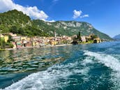 17' Deck Boat Rental for 8 People in Menaggio