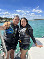 Family Fun on a 25ft Double Decker Tritoon with slide - Canyon Lake